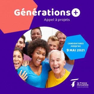 Visuel Générations+, Appel à projets de La France Mutualiste