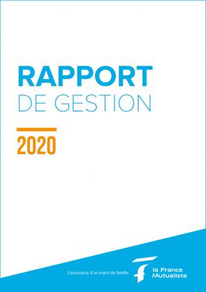 couverture du rapport de gestion 2020 de la France Mutualiste