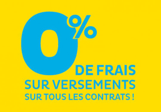 0% frais sur versements