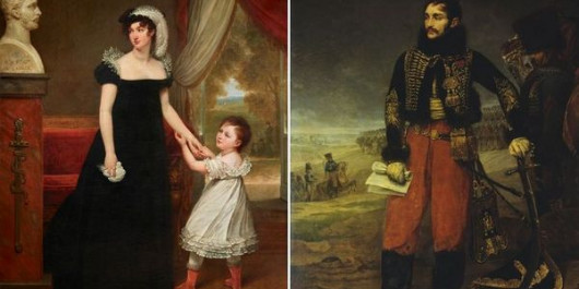 peinture Le comte Antoine Charles Louis de Lasalle, général de Napoléon mort à la bataille de Wagram