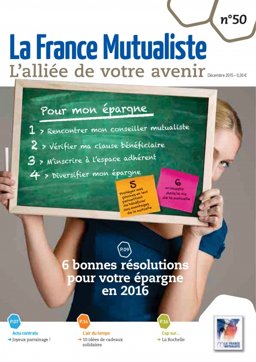 Couverture du magazine adhérents