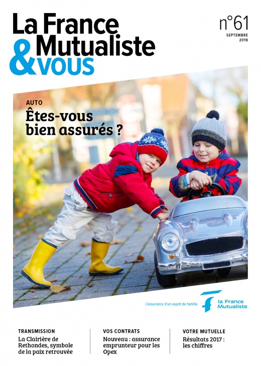 couverture du magazine adhérents La France Mutualiste & Vous n°61