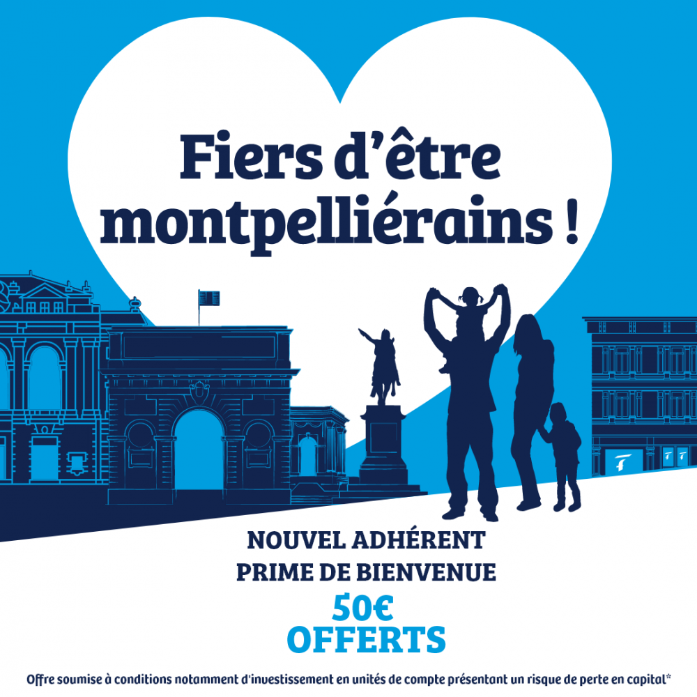 Bandeau promotionnel mobile nouvel adhérent - Agence La France Mutualiste à Montpellier