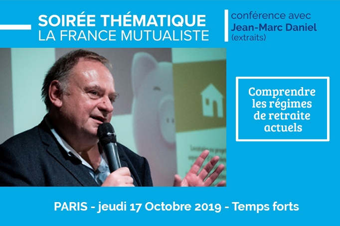 affiche de la conférence du 17 oct. sur le thème "Comprendre les régimes de retraite actuels"