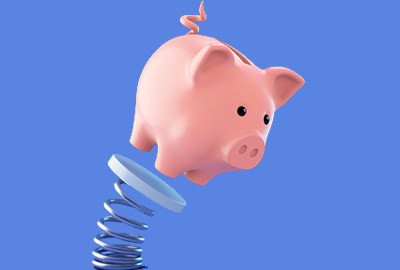 Image d'une tirelire cochon représentant le transfert d'un contrat assurance vie vers un PER