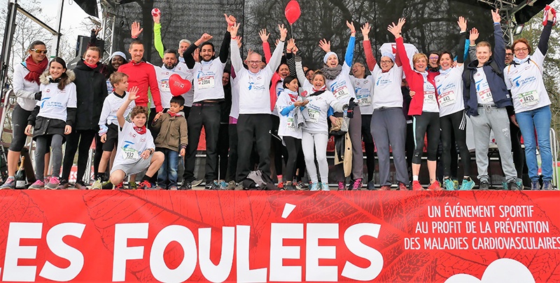 photos de groupe de La France Mutualiste aux Foulées de l'assurance 2019